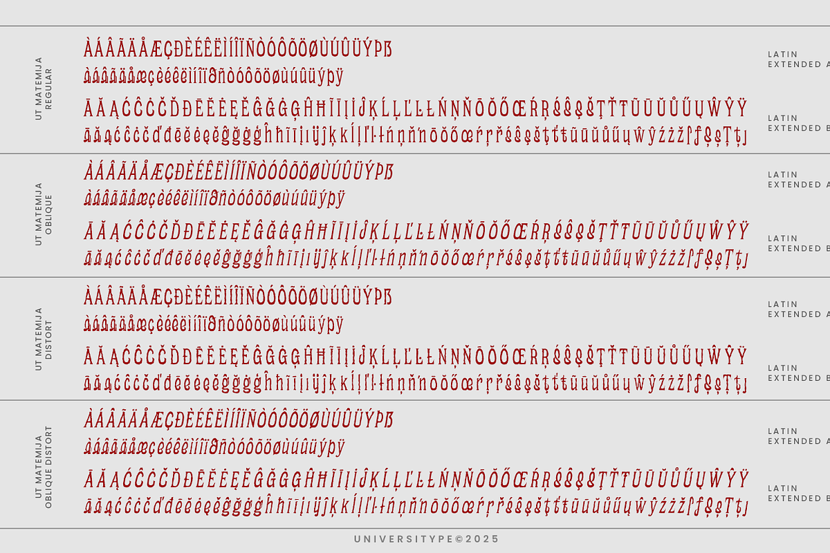 UT Matemija - A Movie Serif Font, a Serif Font by Universitype (Photo 8 of 12)