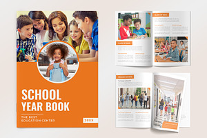 School Yearbook Photo Album, a Brochure Template by graphypix