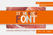 SALE! Stone Rock font - Display font, a Font by Fli Store (Thumbnail 1 of 11)
