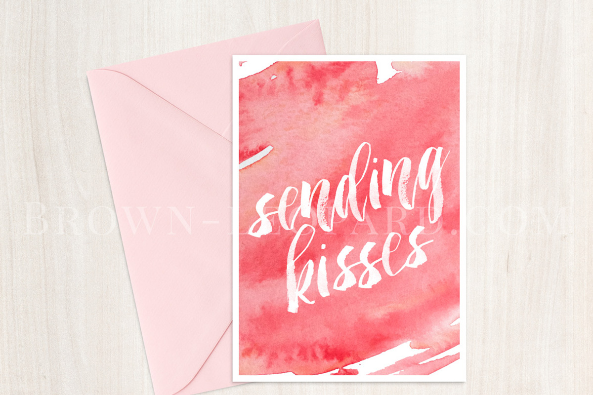 5x7 card & envelope mockup - jpg,psd, a Product Mockup by BrownLeopard (Photo 4 of 4)
