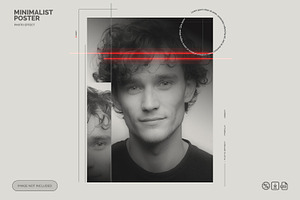Minimalist Poster Photo Template PSD, a Layer Style Add-On by iHemalaya