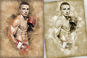 Retro Illustrations Photoshop Action, an Action Add-On by GorynArt (Thumbnail 12 of 22)