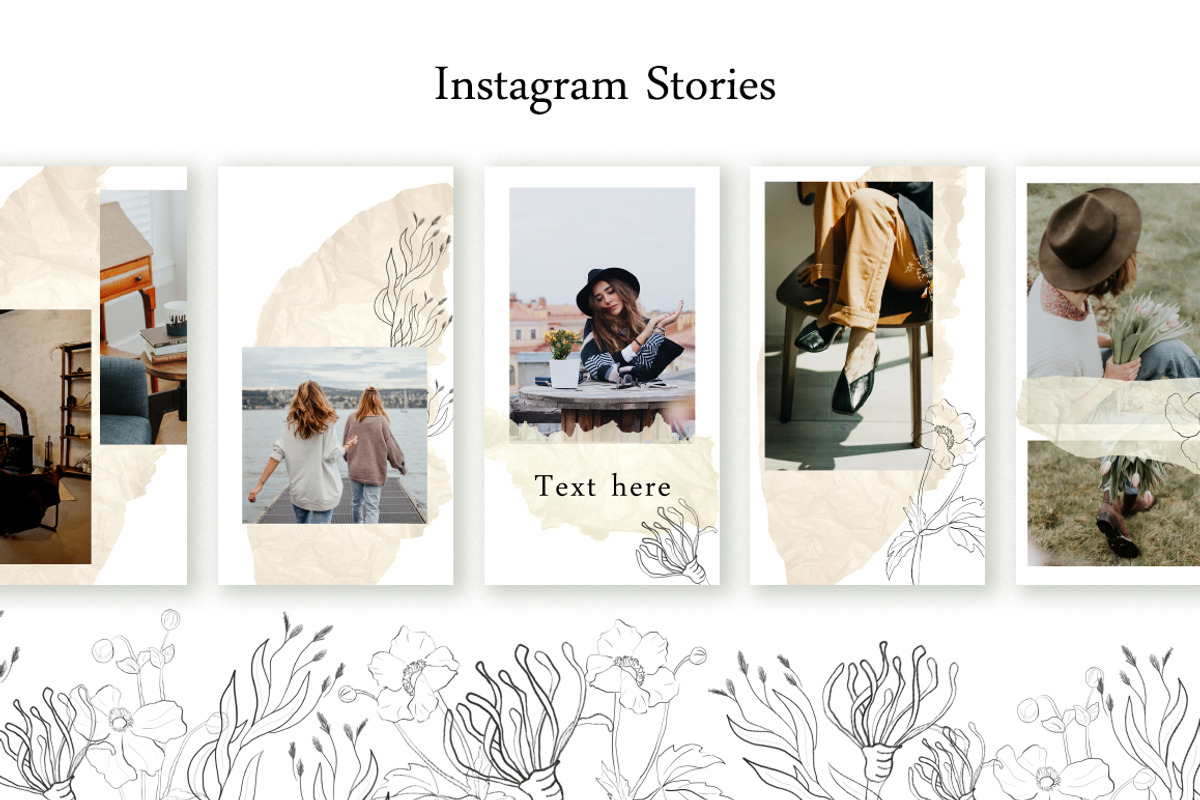 Instagram Post and Stories Template, a Social Media Template by OlgaSerbun (Photo 6 of 7)