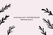 Minimal Watercolor Botanicals, a Decorative Illustration by Kinlake (Thumbnail 1 of 3)