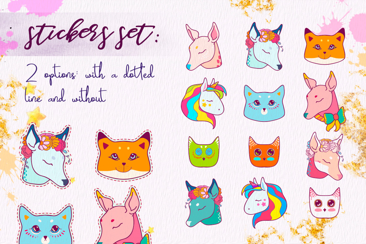 BIG Stickers pack!, an Animal Illustration by Gluiki (Photo 4 of 10)