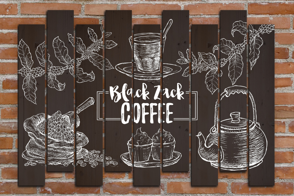 Watercolor Coffee Element, a Food Illustration by Graphobia (Photo 6 of 10)
