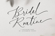 Bridal Routine - Signature Script, a Script Font by Letterhend Studio (Thumbnail 1 of 10)