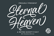 Eternal Heaven - Retro Script Font, a Script Font by HanzelSpace Studio (Thumbnail 1 of 14)