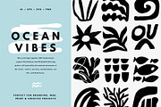 OCEAN VIBES | 180 HAND DRAWN CLIPART, an Object Illustration by Favete Art (Thumbnail 1 of 18)