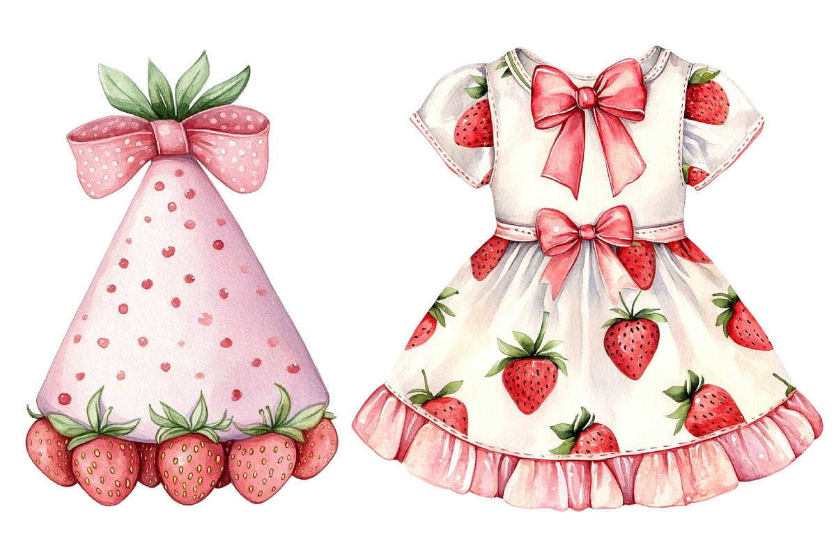 Berry Birthday Clipart, a Seasonal Illustration by CitraGraphics (Photo 3 of 6)