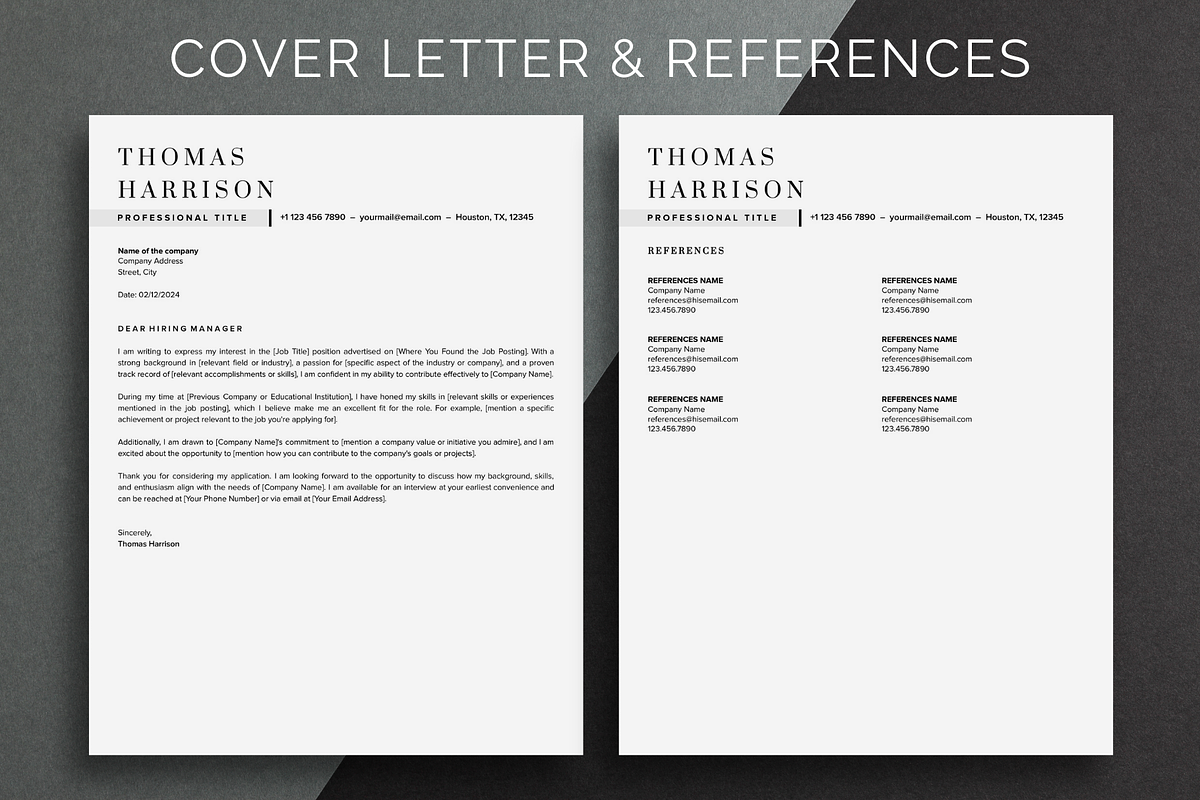 ATS Resume Template Google Docs, a Resume Template by bonadigitals (Photo 3 of 5)