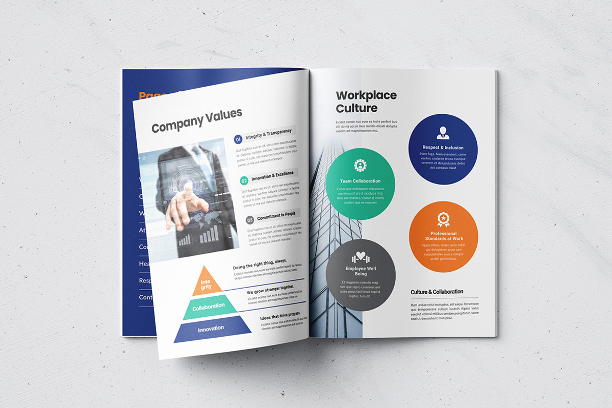 Employee Onboarding Manual Template, a Brochure Template by Creativity-Design (Photo 4 of 9)