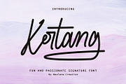 Kertang Elegant Monoline Signature, a Script Font by Maulana Creative (Thumbnail 1 of 7)