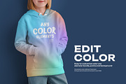 3 Mockups of a Children's Hoodie, a Hoody Mockup by Grow Design Craft Studio (Thumbnail 2 of 7)