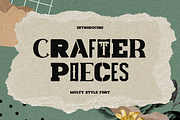 Crafter Pieces - Multy Style Font, a Font by PutraCetol Studio (Thumbnail 1 of 11)