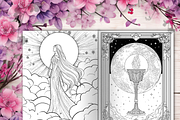 Celestial Tarot Card Coloring Pages, a Print Template by LA Design (Thumbnail 7 of 10)