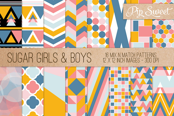Sugar Girls & Boys 16 Pattern Set preview 5