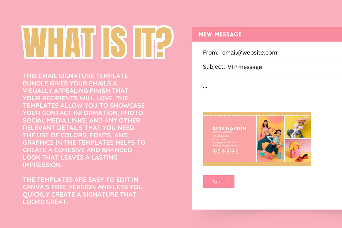 Email Signature Templates, an Email Template by SunshineStudioBoutique (Photo 2 of 9)