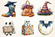 Boho Halloween Trick or Treat Bundle, an Illustration by Dream Creation (Thumbnail 7 of 7)