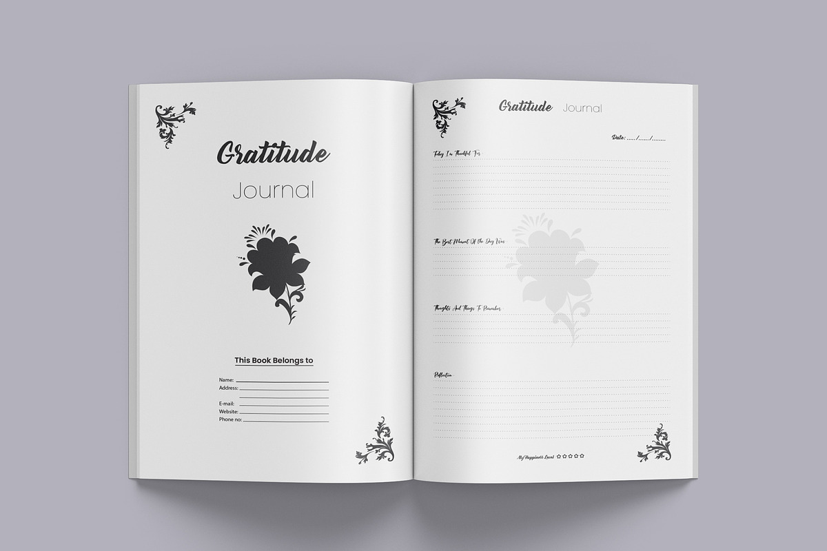Gratitude Journal KDP Interior, a Graphic by Hitubrand (Photo 4 of 4)