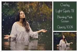 20 Light Spots Overlays