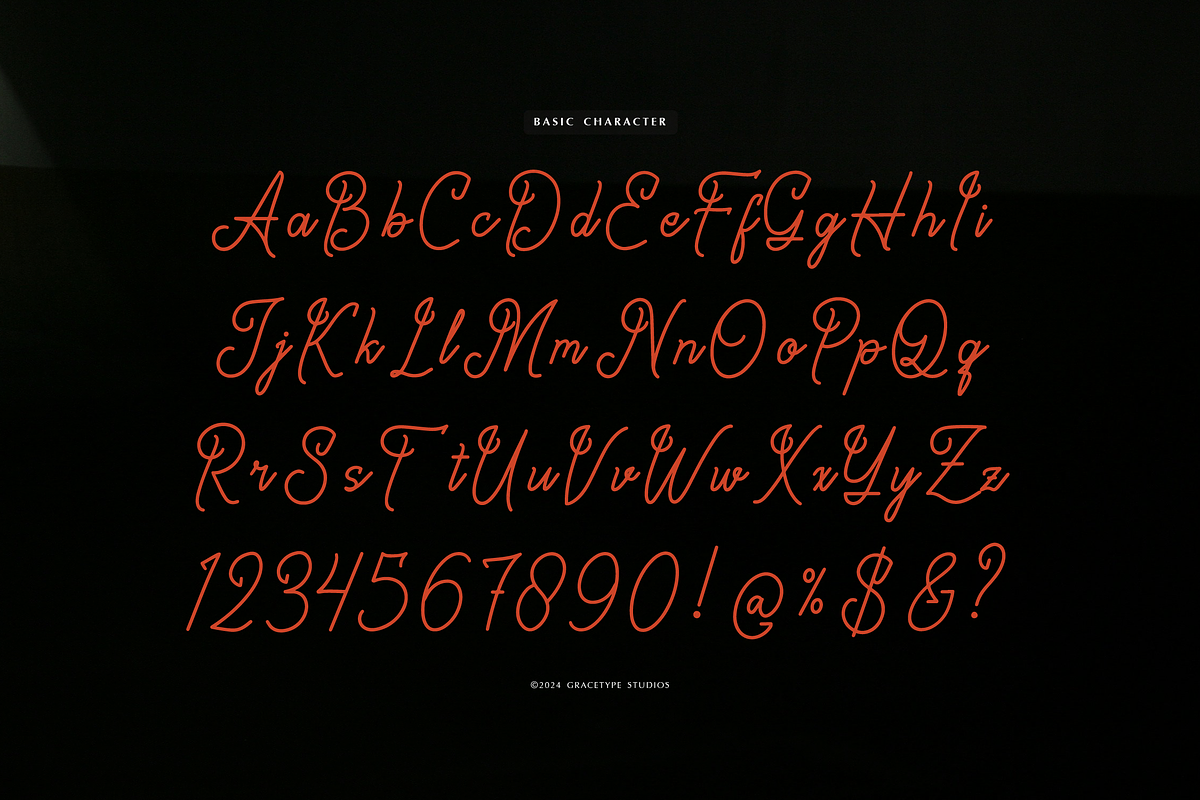 Marylona | Monoline Script font, a Script Font by gracetype_studio (Photo 10 of 12)