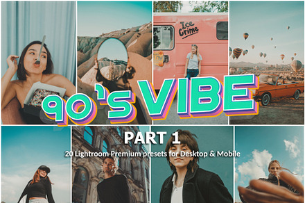 20 Lightroom Presets 90s Vibe part 1, a Preset Add-On by PerfectStudioPresets