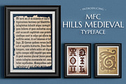 MFC Hills Medieval, a Blackletter Font by Monogram Fonts Co. (Thumbnail 1 of 3)