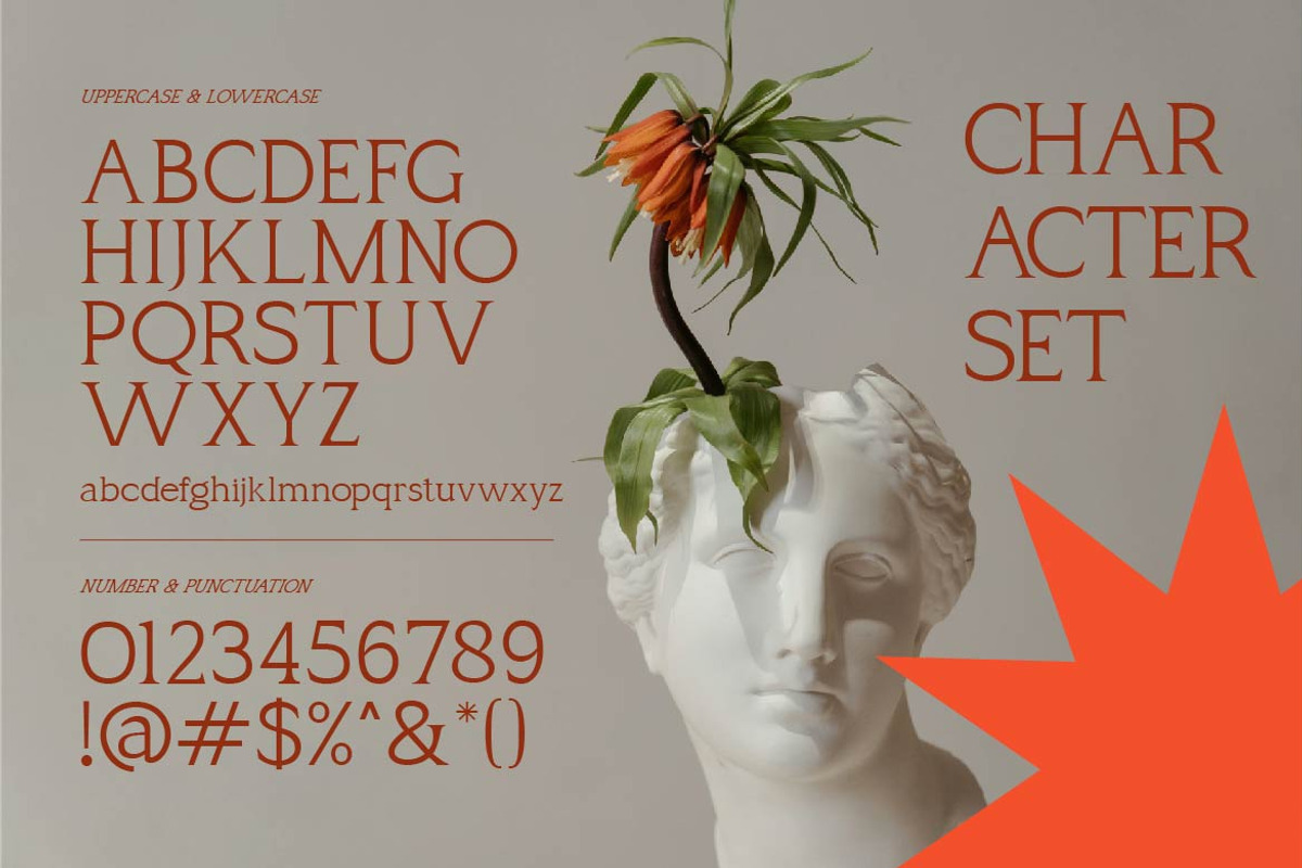Lugano Creative Serif Font, a Serif Font by Vadovastd (Photo 2 of 7)