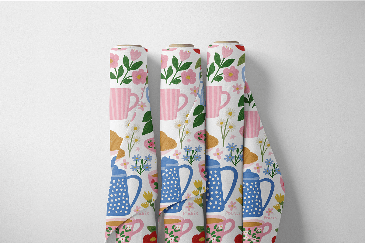 Vintage Croissants Seamless Pattern, a Pattern Graphic by Pati Charm Studio (Photo 6 of 6)