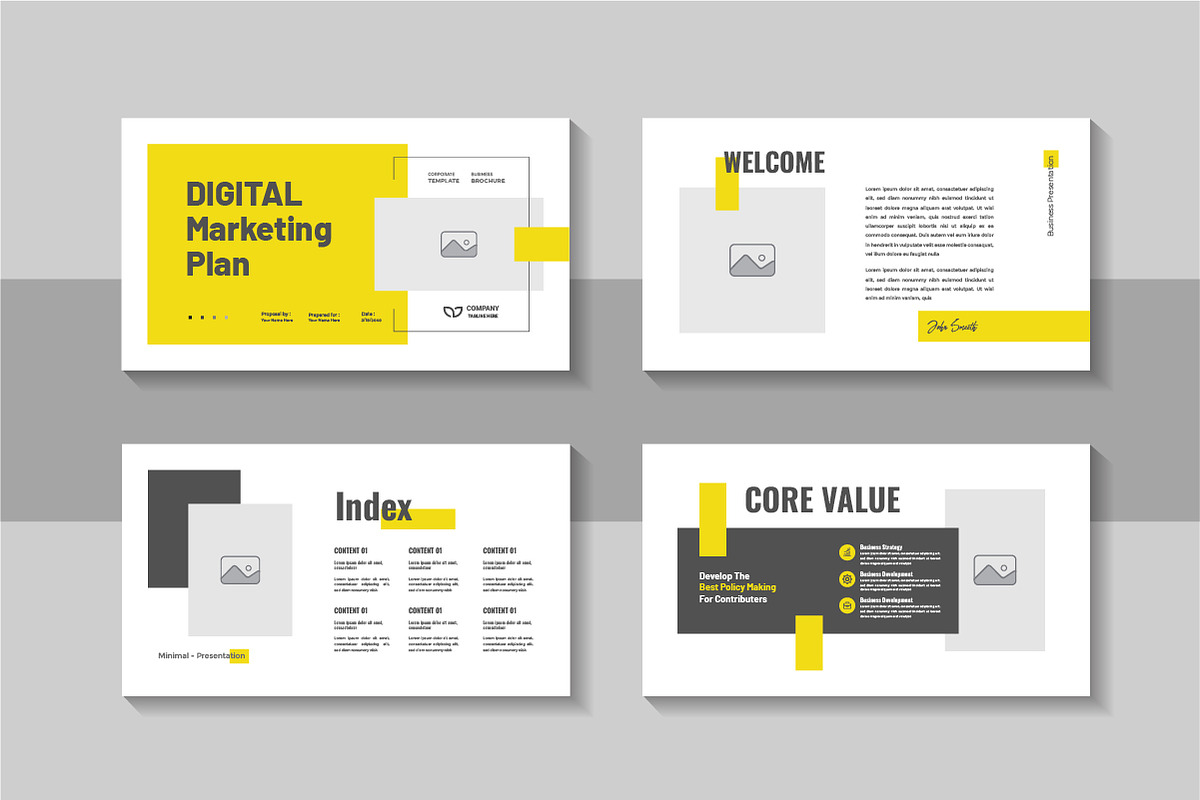 Business Marketing Plan Template, a Presentation Template by Pavel_design (Photo 2 of 4)