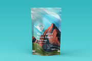 Aluminum Coffee Pouch Package Mockup, a Packaging Mockup by Ram Studio LLC (Thumbnail 5 of 12)