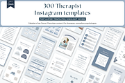 Therapist Instagram templates Canva, a Social Media Template by Cate Creates (Thumbnail 2 of 9)