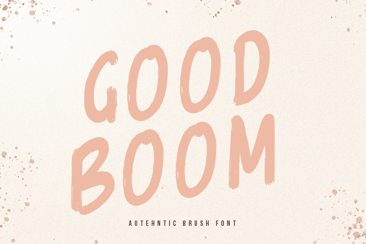 Goodboom Brush Font