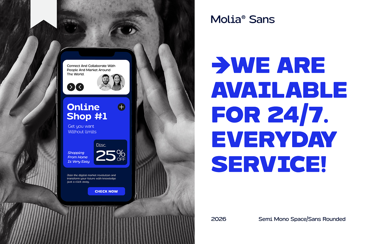 Molia - Sans Serif Font, a Sans Serif Font by limitype (Photo 10 of 12)