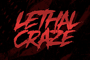 Lethal Craze - Horror Brush, a Font by The Branded Quotes (Thumbnail 1 of 7)