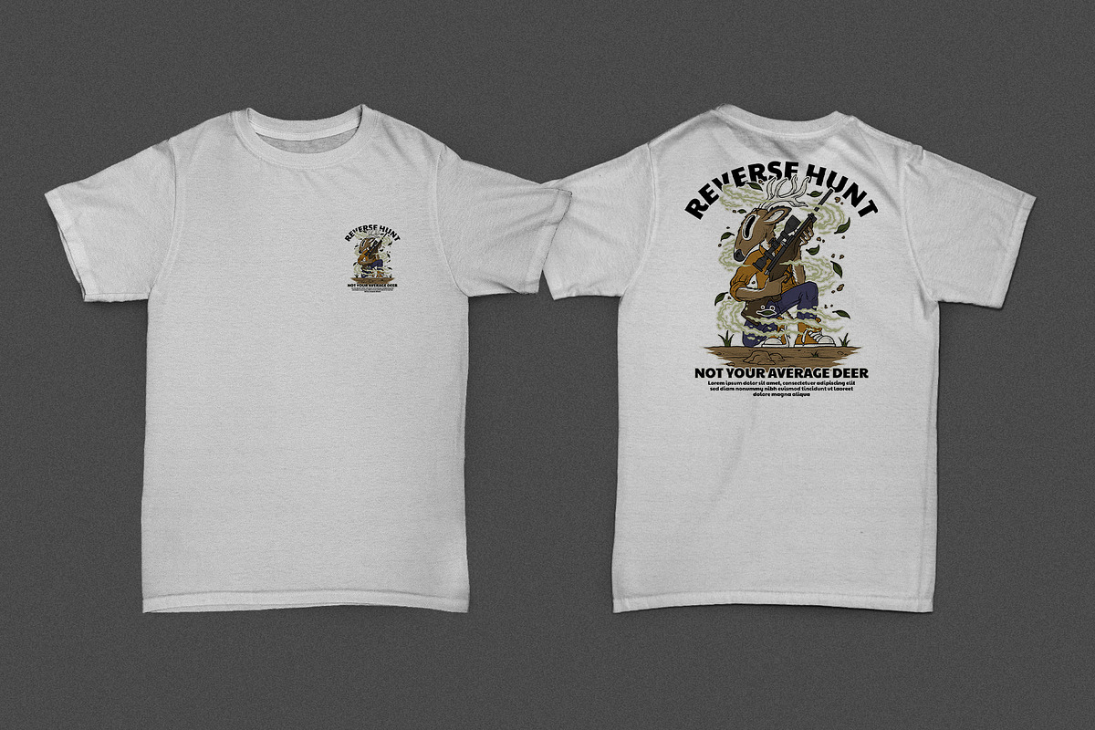 Deer Holding Rifle While Sitting, a Branding & Logo Template by Judsart (Photo 2 of 3)