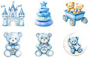 Baby Boy Blue Toys Clipart, a Seasonal Illustration by Designking (Thumbnail 3 of 5)