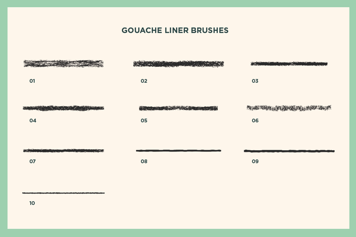 Gouache Shader Brushes | Affinity, a Brush Add-On by RetroSupply Co. (Photo 9 of 13)