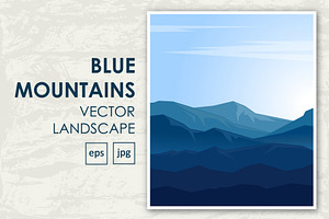 Vector Mountain Landscape