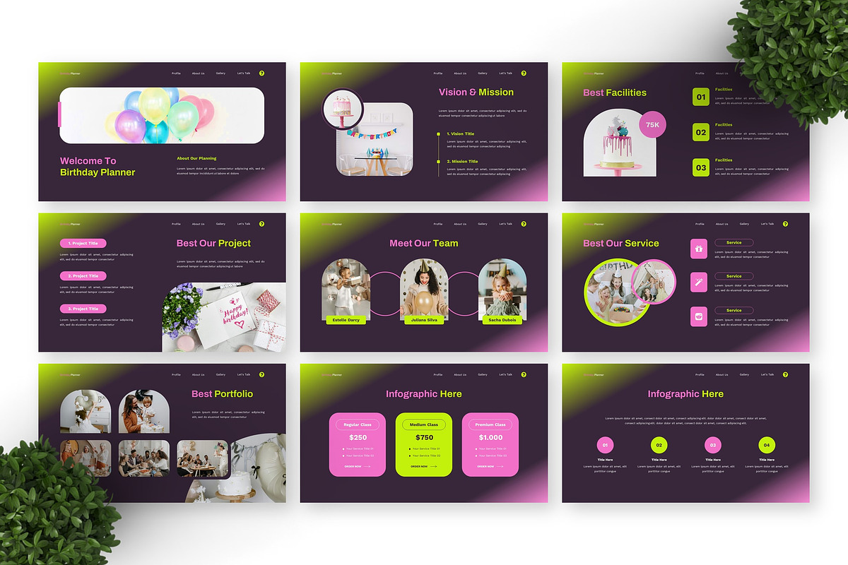 Birthday Planner - Birthday Keynote preview 5