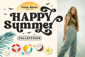 Palm Shine - Bold Swirl Serif