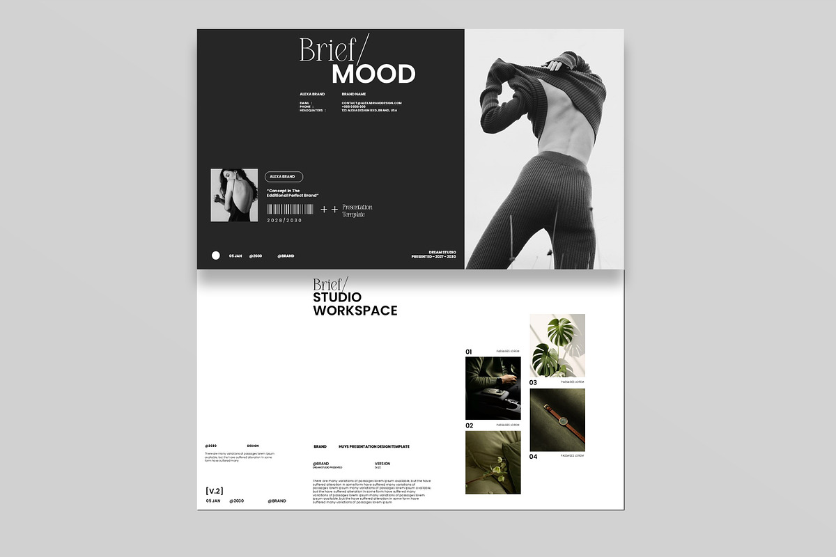Brief Mood Presentation Template, a Presentation Template by Slide-Agency (Photo 3 of 12)