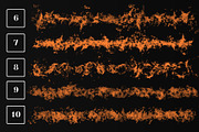 Fire Photoshop Brushes, a Brush Add-On by Freezerondigital (Thumbnail 8 of 11)