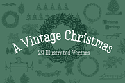 A VINTAGE CHRISTMAS | 29 Vectors, an Illustration by Britt & Kit (Thumbnail 1 of 3)