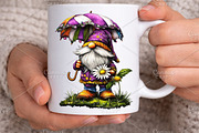 Whimsical Spring Gnome Clipart PNG, an Illustration by Canvas Craft (Thumbnail 4 of 7)
