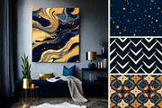 37 seamless blue modern pattern, a Pattern Graphic by ARTOZEN DIGITAL (Thumbnail 2 of 15)
