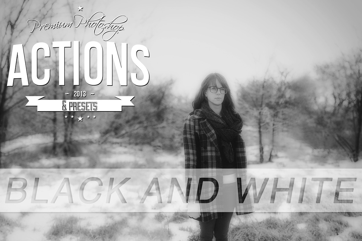 Black and White Photoshop Actions preview 6