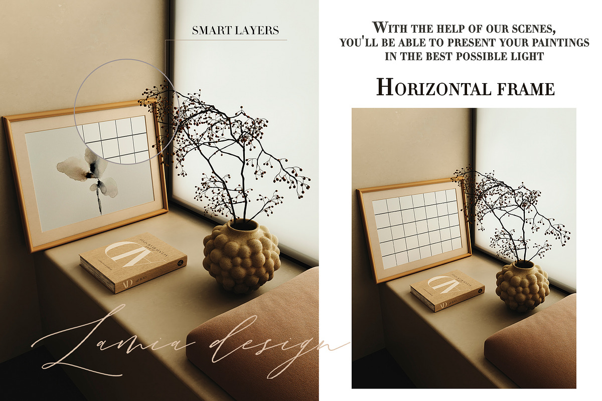 Caramel Sofa Interior Mockup PSD, a Household Mockup by LAMIA DESIGN (Photo 8 of 12)