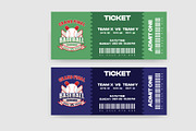 Sports Ticket Card. Baseball ticket, a Print Template by Kazi Hossain (Thumbnail 3 of 4)